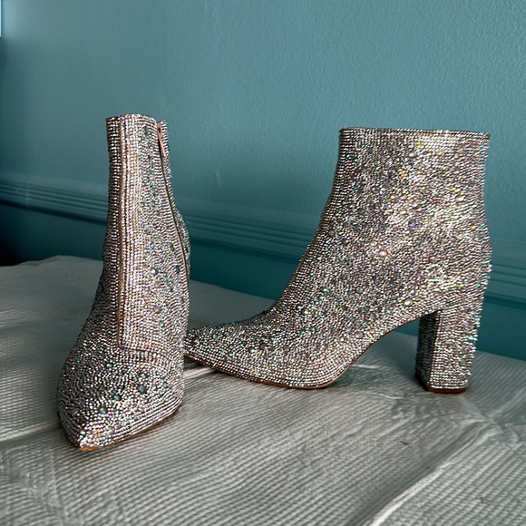 Betsy Johnson Rhinestone Booties - Picture 3 of 3